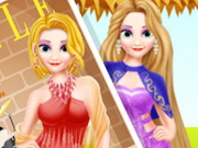 Modella della rivista di moda Rapunzel