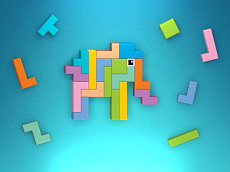 Puzzle quadrato a blocchi: Tangram