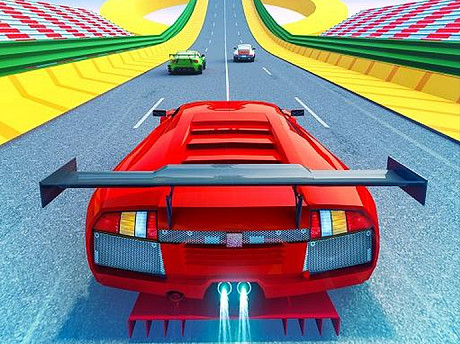 Acrobazia di salto in auto