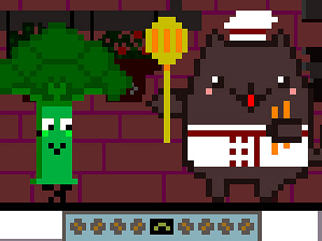 Gatto Chef e Broccoli