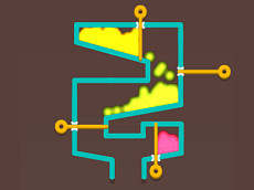 Acqua colorata e spillo