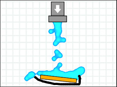 Bicchiere pieno felice