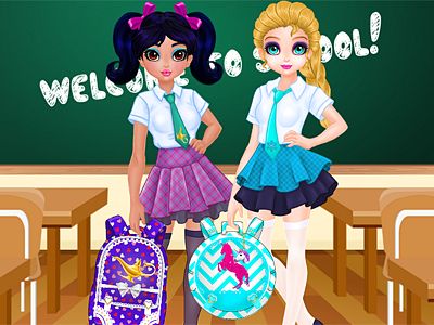 Jasmine ed Elsa – Concorso di progettazione di zaini scolastici