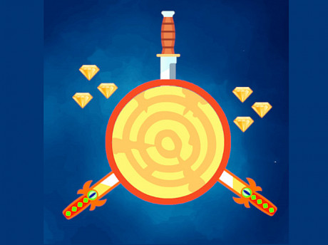 Colpire con il coltello: lanciare il coltello e colpire il bersaglio