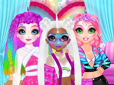 Acconciatura da unicorno affascinante