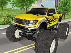 Gioco simulatore di guida di monster truck