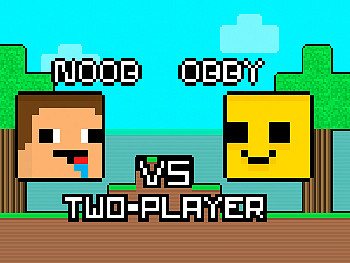 Noob contro Obby – Due giocatori