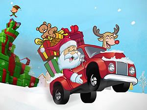 Camion dei regali di Babbo Natale
