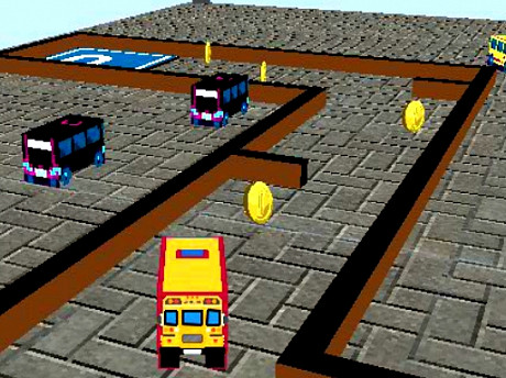Parcheggio 3D per scuolabus