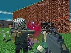 Gioco di sopravvivenza con pistola Swat da combattimento a blocchi