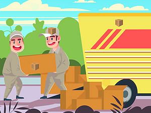 Camion carico nascosto