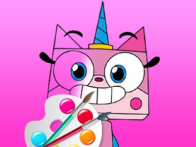 Libro da colorare Unicorn Kitty