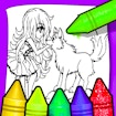Disegni da colorare di Anime Wolf Girl
