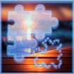 Puzzle perfetto con immagine bokeh