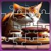 Corsa al puzzle dell'hamburger