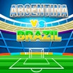 Partita di calcio Brasile o Argentina
